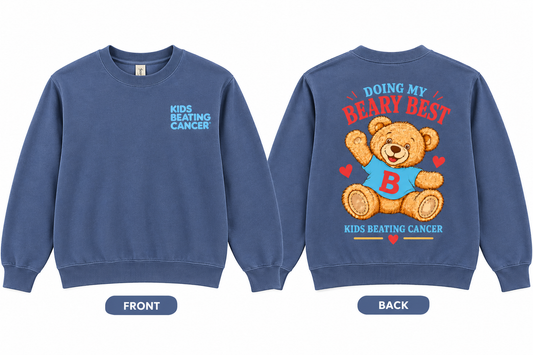 Adult Navy Beary Best Sweatshirt