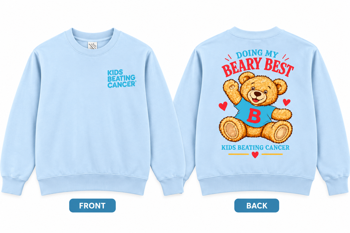 Adult Light Blue Beary Best Sweatshirt