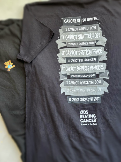 "Cancer is so Limited" Poem Shirt in Grayscale